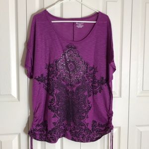 Lane Bryant purple top SZ 22/24